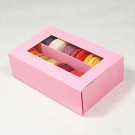 12 Pink Window Macaron Boxes ($2.60/pc x 25 units)