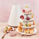 4 Tier Disposable Takeaway High Tea Stand with Cover Stand